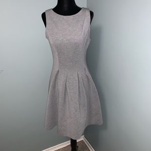 SOPRANO size small Grey Sleaveless Pleated fit and flare Dress wedding guest
